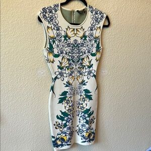 Floral Print Sleeveless Dress BCBG size small. Great for wedding or a luncheon